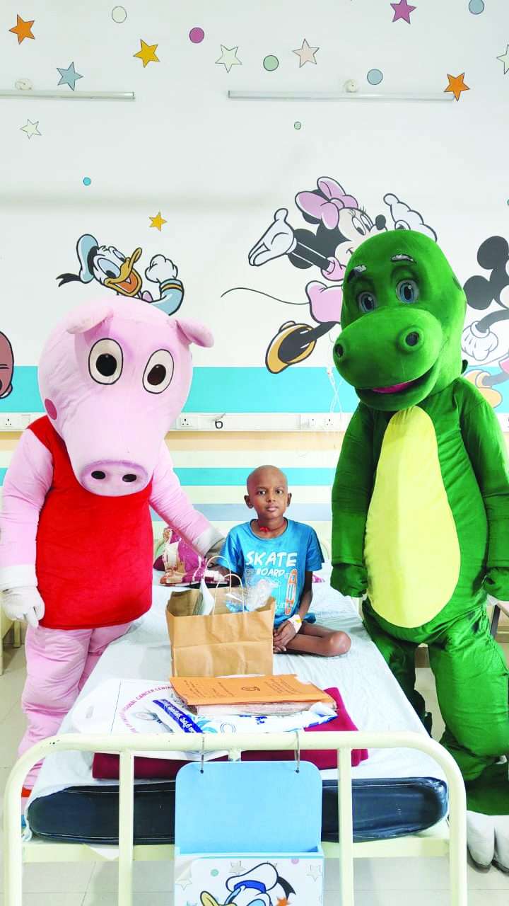 Christmas with leukaemia-affected children